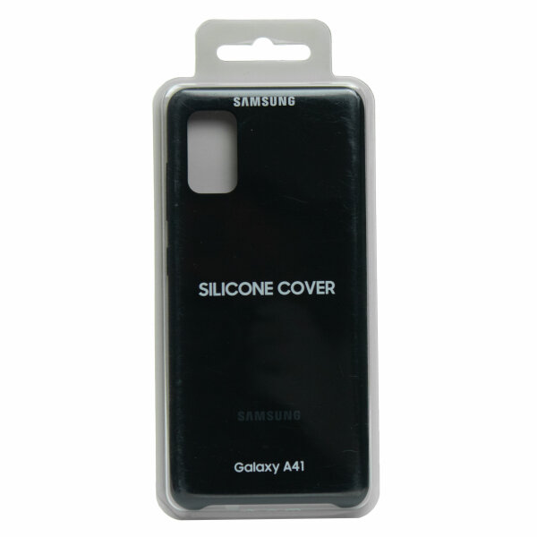 Samsung EF-PA415TBEGEU Samsung Galaxy A41 Silikon Case Schwarz Neu