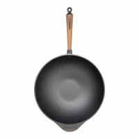 SKEPPSHULT Wokpfanne Ø 32 cm Höhe 8,5 cm Gusseisen  Schwarz Neu