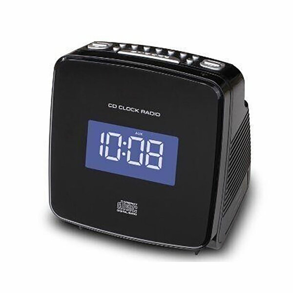 Soundmaster URD 810iPH Uhrenradio mit CD-Player und iPod Dock Schwarz Wie Neu