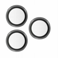 PanzerGlass Hoops Schwarzes Metall Kameraschutz für Apple iPhone 15 Pro | 15 Pro Max Neu