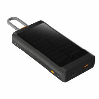 Xtorm 15W Go2 Solar Power Bank 10.000 + Light Black Neu